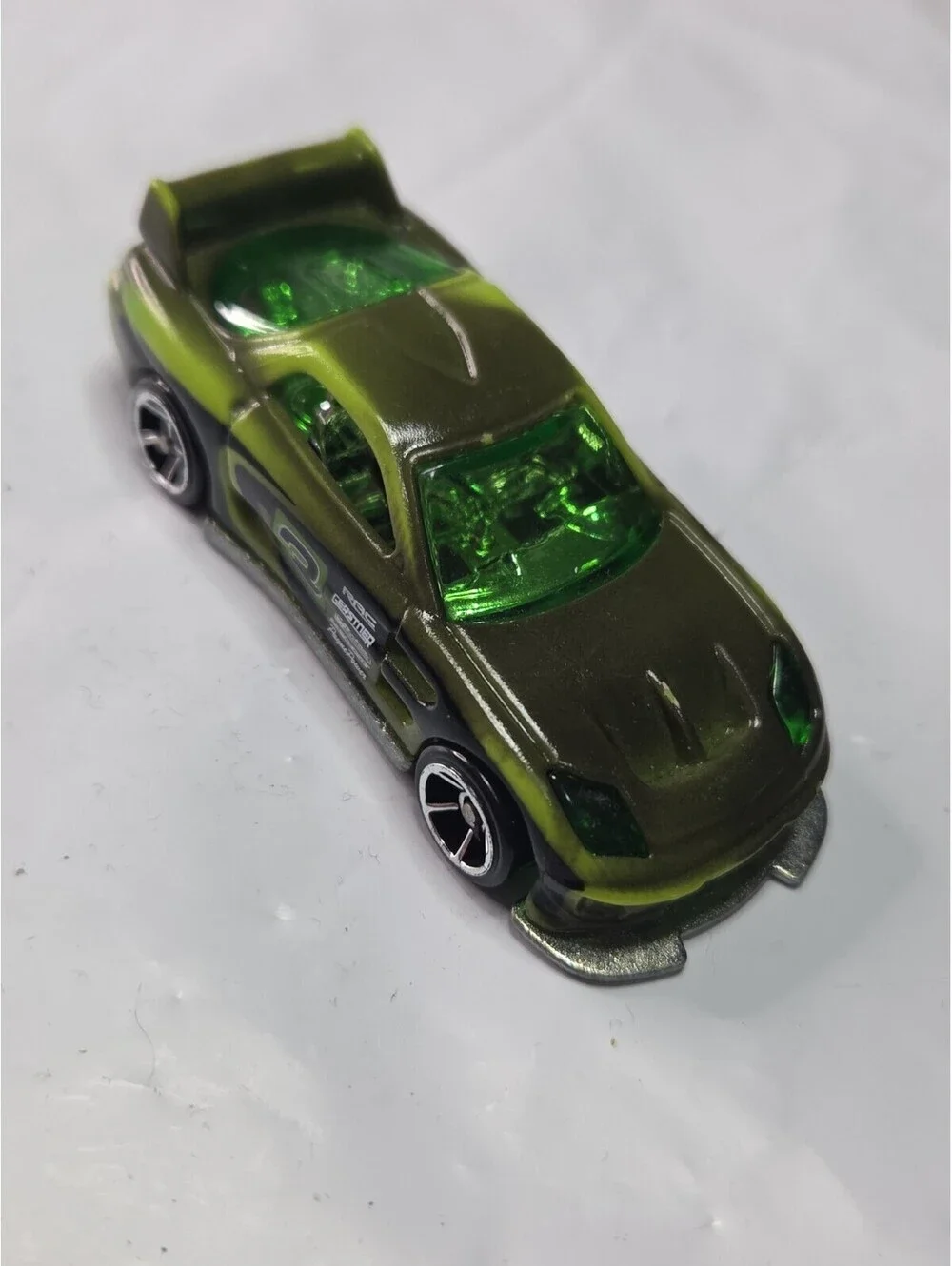 2014 Hot Wheels Color Shifters 24/Seven Tuner Coupe Black/Green w/OH5 Spoke NM